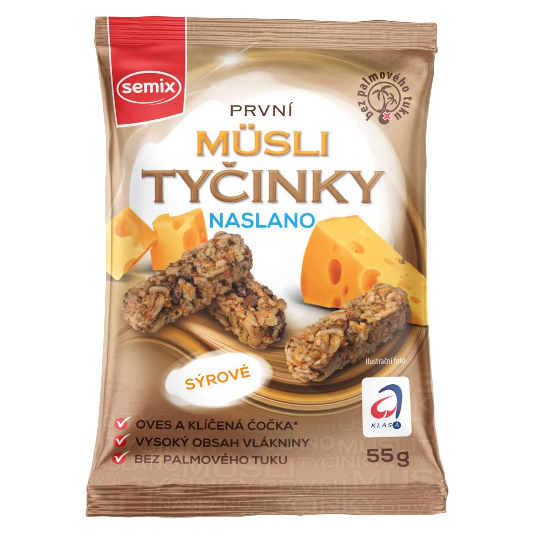 TYC. MUSLI SEMIX NA SLANO SYROVE BEZ LEPKU 55G/16KS