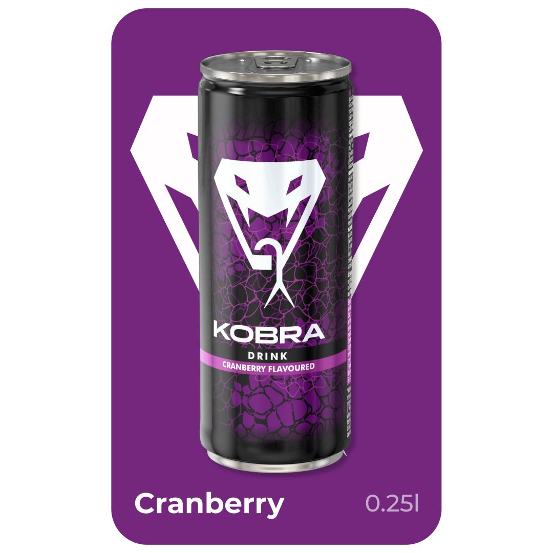 ENERGY DRINK KOBRA BRUSNICA Z 250ML/24KS