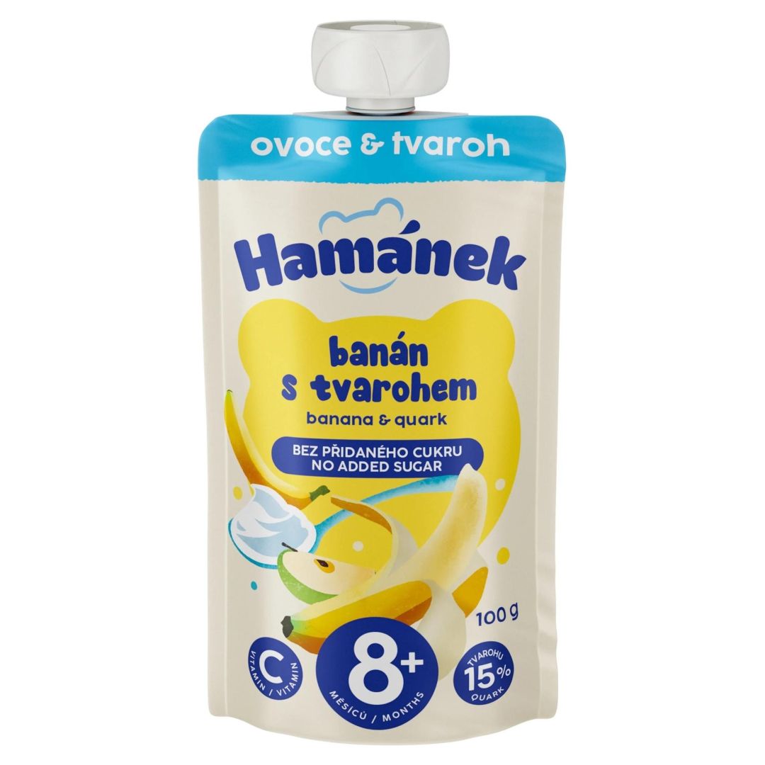 VYZIVA DETSKA HAMANEK BANAN 15% TVAROH 8+ 100G/8KS