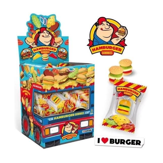 ZELE HAMBURGER GUMICKY S PRICH.ZMIES OVOCIA 10G/80KS