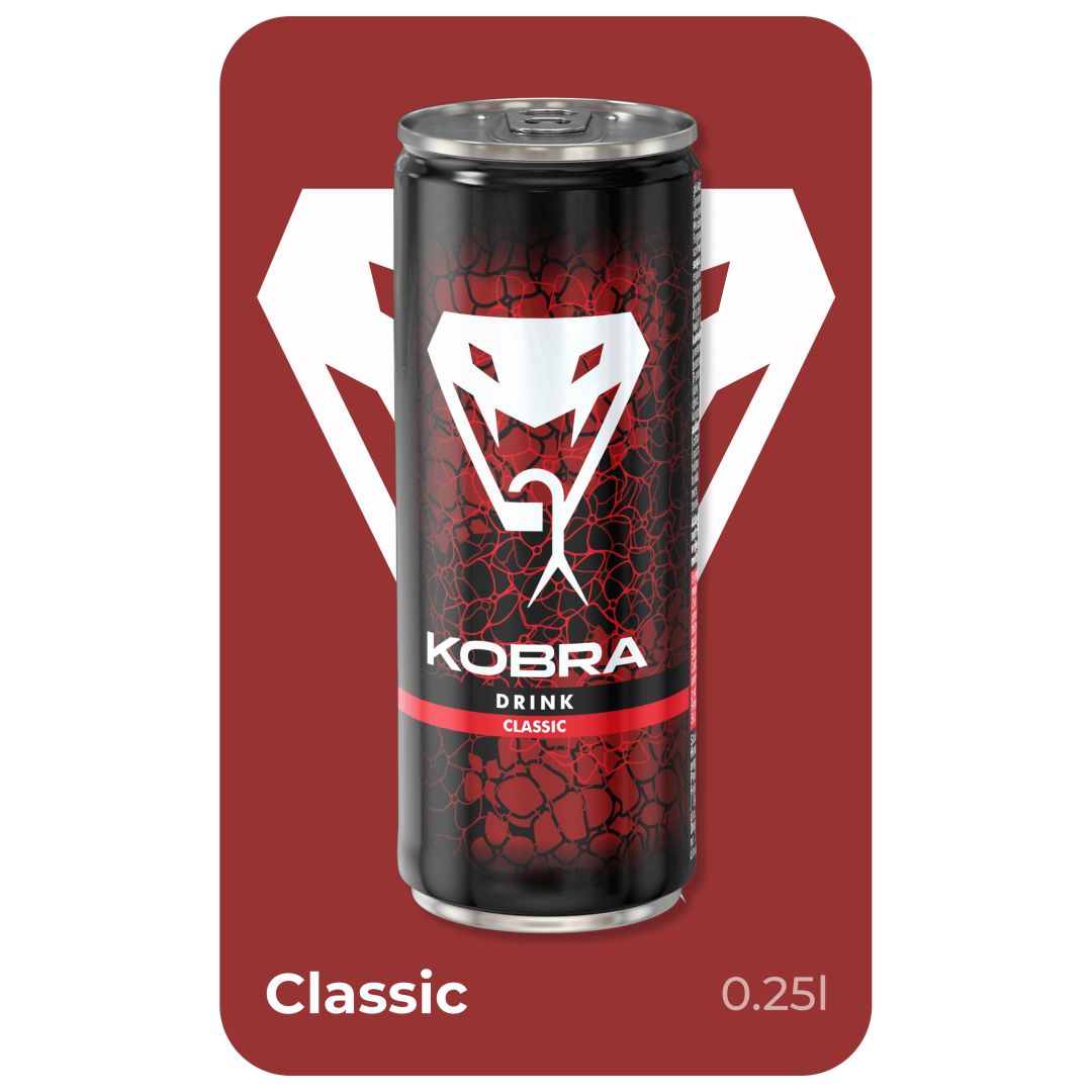 ENERGY DRINK KOBRA CLASSIC Z 250ML/24KS