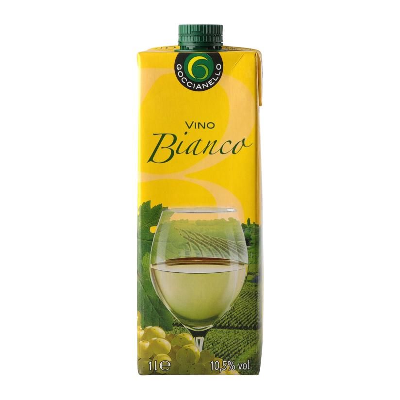 VINO GOCCIANELLO BIANCO BIELE 1L/15KS