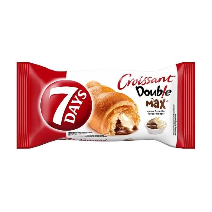 CROISSANT 7DAYS MAX KAKAO&VANILKA 80G/20KS