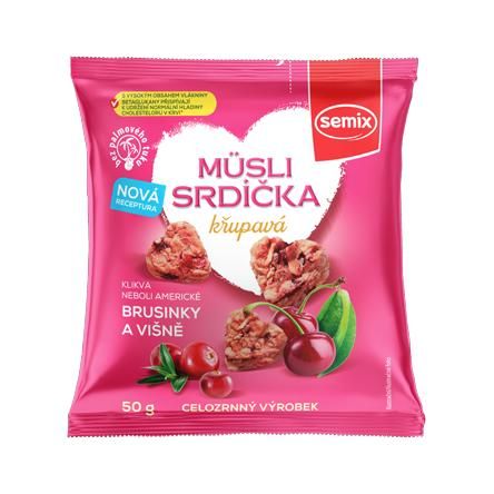 MUSLI SEMIX SRDIECKA BRUSNICA A VISNA 50G/15KS