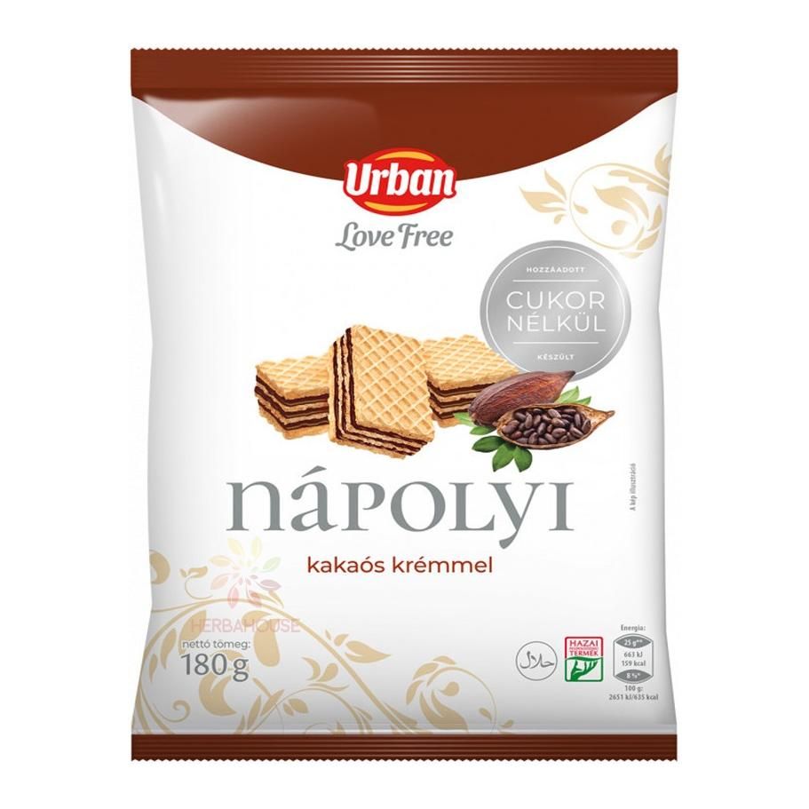 OBL.PL. KAKAO.KREM. BEZ CUKRU URBAN LOVE 180G/12KS