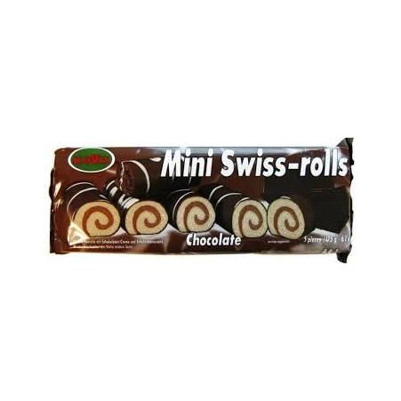 MINI SWISS-ROLLS COKOLADOVE 175G/20KS