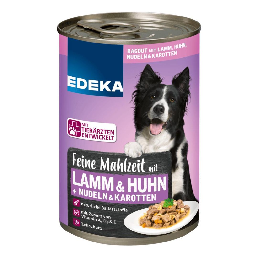 KONZ.PES EDEKA JAHNA+KURACIE MASO S MRKVOU 400G/12KS