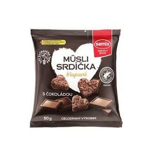 MUSLI SRDIECKA COKOLADOVE SEMIX 50G/15KS
