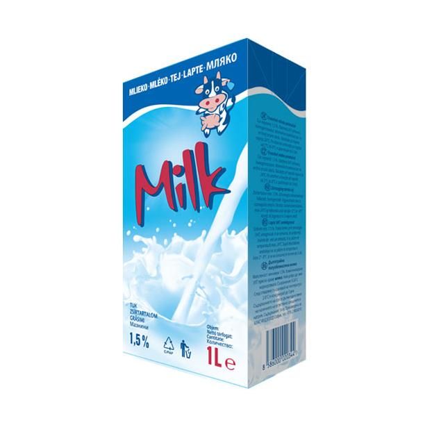 TRV.MLIEKO POLOTUCNE MILK 1,5% 1L/12KS