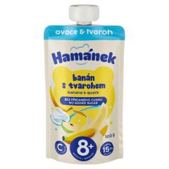 VYZIVA DETSKA HAMANEK BANAN 15% TVAROH 8+ 100G/8KS