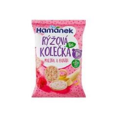 RYZOVE KOLIESKA MALINA A BANAN 35G/8KS