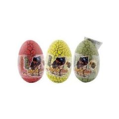 VAJICKO DINO S CUKRIKMI, 3D FIGURKA+NALEPKA 10G/18KS