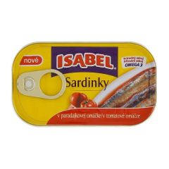 SARDINKY V PARADAJKOVEJ OMACKE ISABEL 125G/24KS
