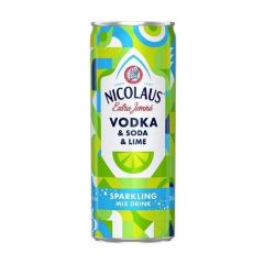 VODKA,SODA A LIME 6% PLECH 250ML/12KS