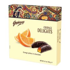 DEZERT ZELE DELIGHTS POMARANC 190G/24KS