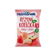 RYZOVE KOLIESKA JAHODA A JABLKO 35G/8KS
