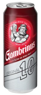 PIVO GAMBRINUS 10% PLECH “Z” 0,5L/24KS